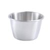 Stainless Steel Round Dipping Sauce Cup for Fries, Salad, and Seasoning
