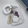 Silver Cow Poka Holder Idol Top Loader Photocard Transportation Card Student ID Keyring