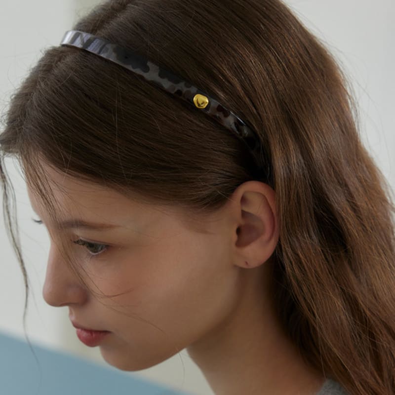 murmur Leopard slim line hairband