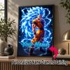 Personalized Gogeta Diamond Art Custom Name 5D Diamond Painting Full Drill DIY Craft