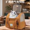Large Capacity Breathable Pet Backpack Expandable Cat Travel Bag Foldable Portable Outdoor Pet Durable Carrier Cat Carriers Bags