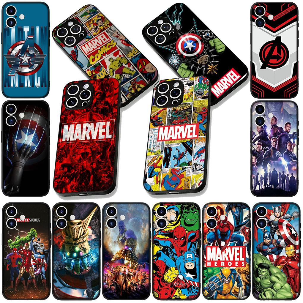 Soft Phone Cover for Xiaomi Redmi 15 9A 9C NFC 7A 9T Note 9 8 7 8T 15c A5 Case Superheroes Marvels Iron Man Avengers Casing