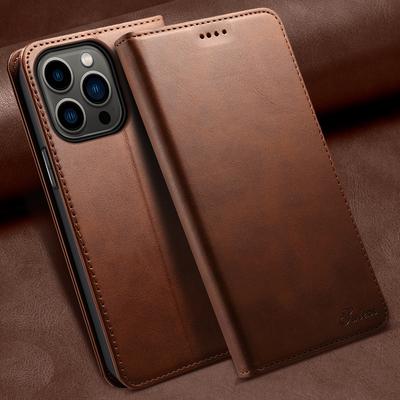 Leather Wallet Phone Case Flip Cover Card Holder Bracket for IPhone 16 15 14 13 12 11 XR XS Pro Max Plus 7 8