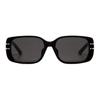 Dior Rectangle Sunglasses With Letter Print Women Sunglasses Black SGTS12FXR_10A0