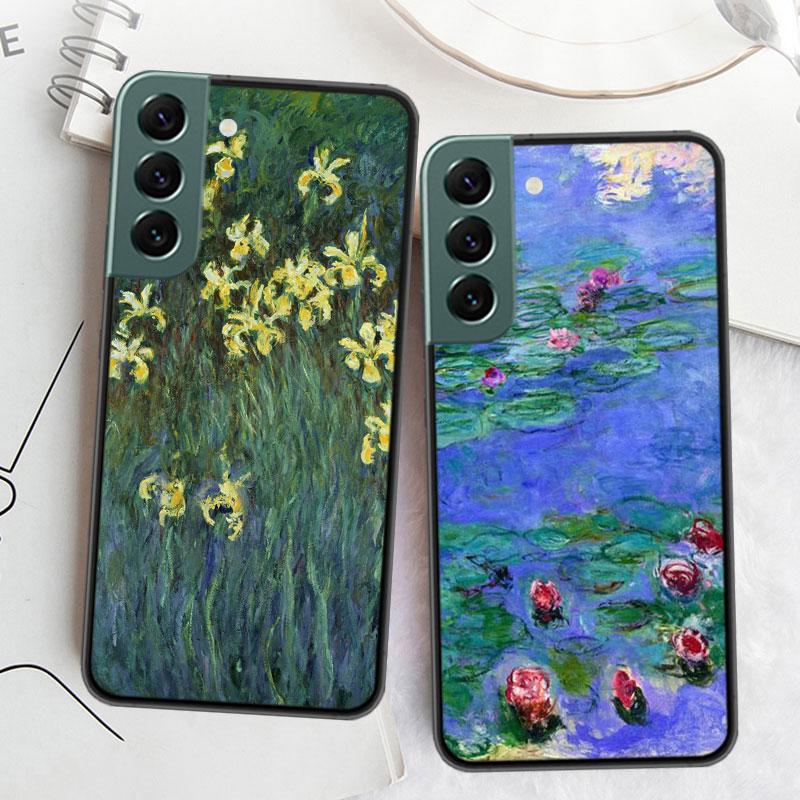Claude Monet Garden Lotus Bridge Phone Case For Samsung A02 A03 A03S A04 A04S Galaxy A55 A35 A25 A15 S10 Lite A9 A8 A7 A6 Plus A
