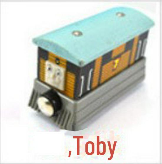 Children's Wooden Toy Train Head Cake Decoration - YB02