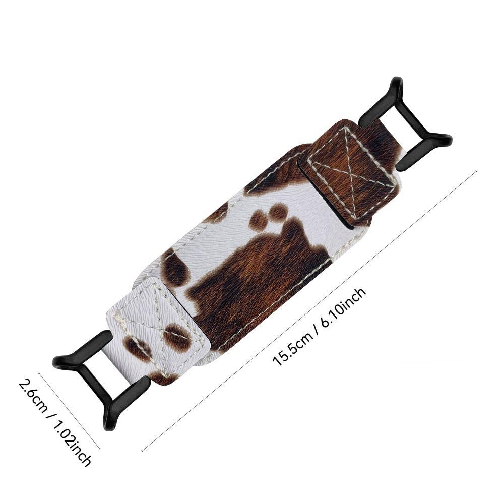 6-8 Zoll Tablet Handriemen Elastischer PU-Leder Fingergriff Halter Rutschfester Sicherheitsfixiergurt für Kindle/Kobo/Voyaga/Lenovo/Sony