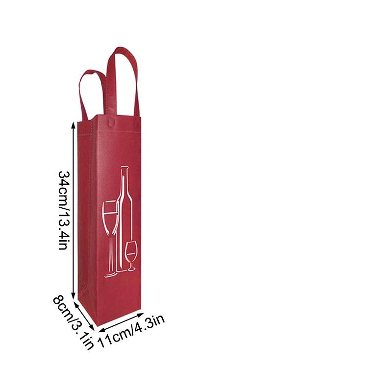 1 Stück Vlies Champagner Bier Wasserdicht Geschenkbeutel Farbe Einzel- Doppel-Flasche Rotwein Flasche Handgriff Verpackungsbeutel