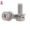 Phillips Head 304 Stainless Steel Combination Bolt with Washers