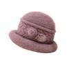 Autumn and Winter New Old Man's Hat Women's Knitted Versatile Warm Middle and Old Rabbit Hair Thickened Fashion Wool Basin Hat
