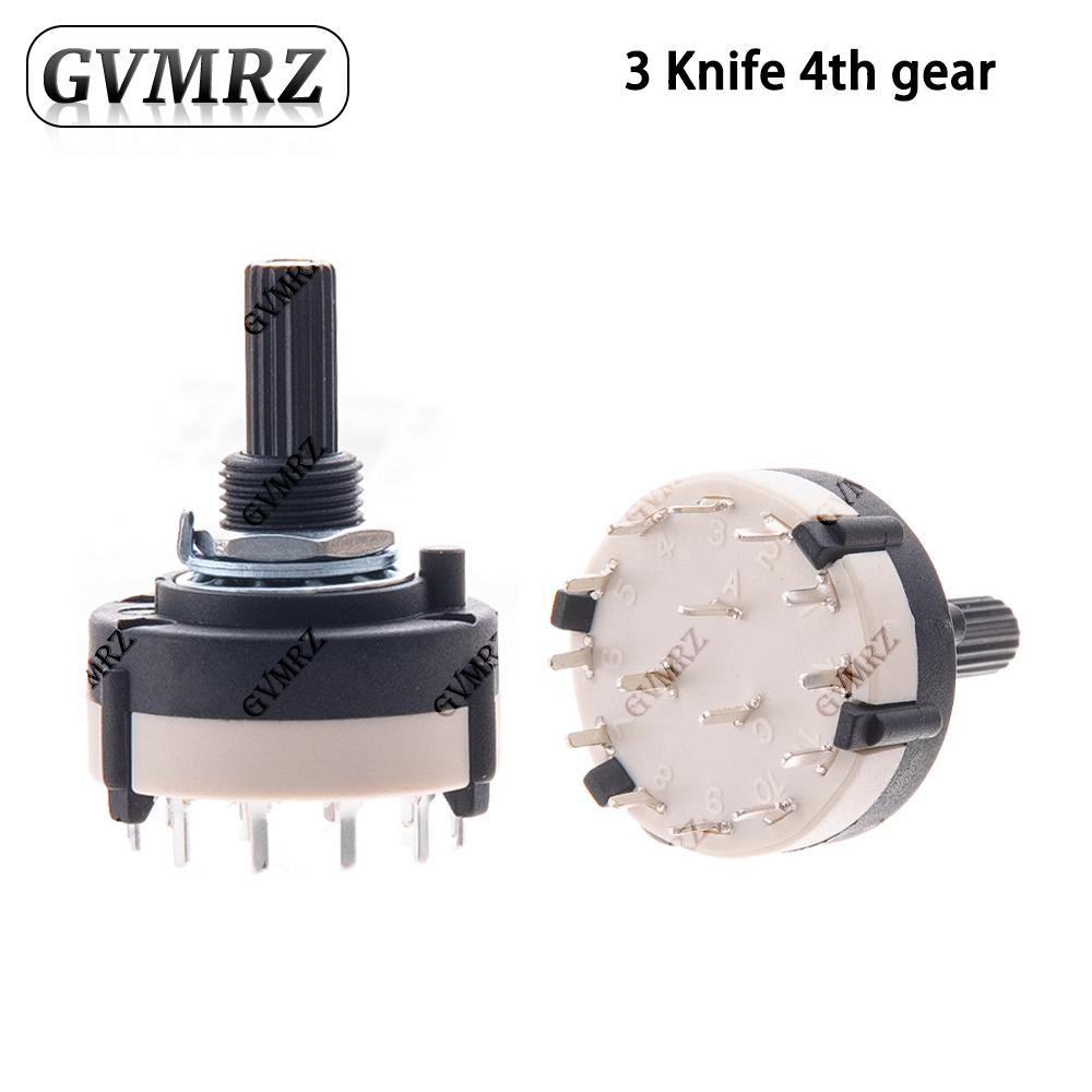 RS26 Rotary Band Switch 1P12T 2P6T 3P4T 4P3T Multi-Pole Selector Switch