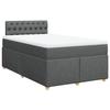 Maison Exclusive - Sommier à lattes de lit avec matelas Gris foncé 120x200cm Tissu
