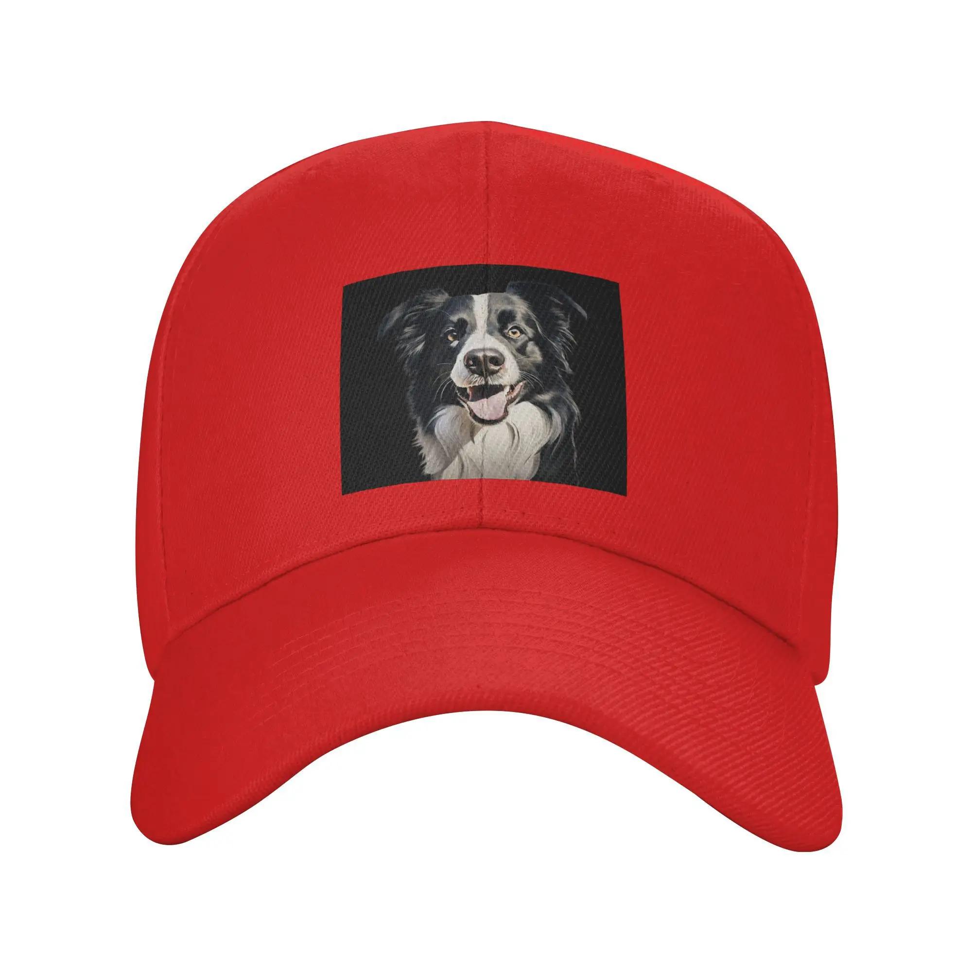 Unisex Baseball Hats Border Collie Outdoor Streetwear Summer Sports Baseball Caps Hip Hop Cap Casquette Hats One Size