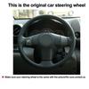 DIY Car Steering Wheel Cover For Toyota RAV4 Yaris (Vitz) 2005-2010 Scion xB xD