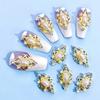 Yousheng 10Pcs/Bag Nail Rhinestones Crowns Dollars Manicure Design Alloy 3D Nail Art Decorations for Nail Design
