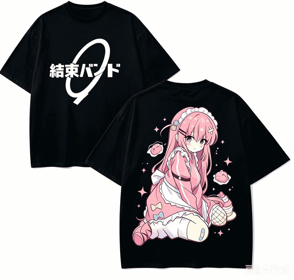 Bocchi the Rock! Anime Lover T-shirt Harajuku Cotton New?Model High Street Retro Oversized Unis