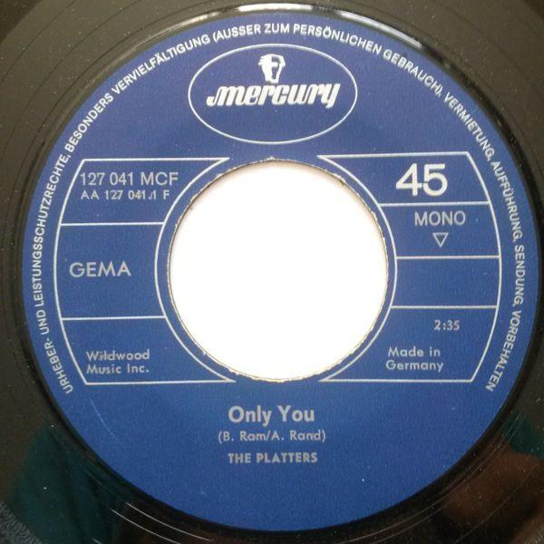 7inch Record PLATTERS Only You 127041MCF Mercury Germany Rock Used