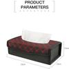 Auto Taschentuchbox PU Leder Auto Papierhandtuchhalter für Armaturenbrett Armlehne Büro Zuhause Schreibtisch Auto