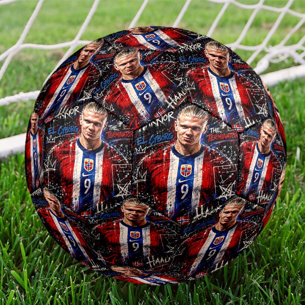1pz Haalands Calcio Trionfo Taglia 5 Pallone da Calcio Pallone da Calcio in PVC Partite Sportive Allenamento Giochi all'Aperto Spiaggia Palloni Elastici 07e116