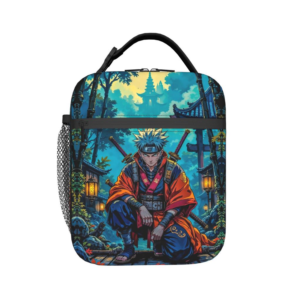 Custom N-Narutoes Uzumaki Resuable Lunch Boxes Unisex Waterproof Anime Thermal Cooler Food Insulated Lunch Bag Office Work