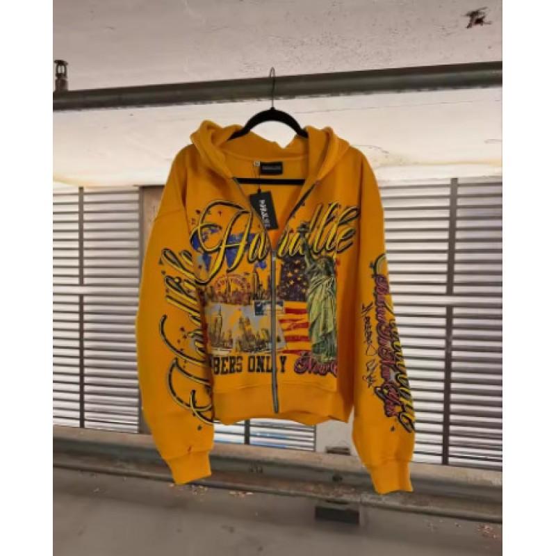 Y2K ielu apģērba ar kapuci un