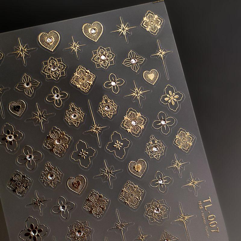 

Tl07 Season Cut Out Pattern Micro Relief Nail Sticker TL007