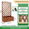 Anti-corrosion Wooden Trellis & Planter Box for Balcony Gardens