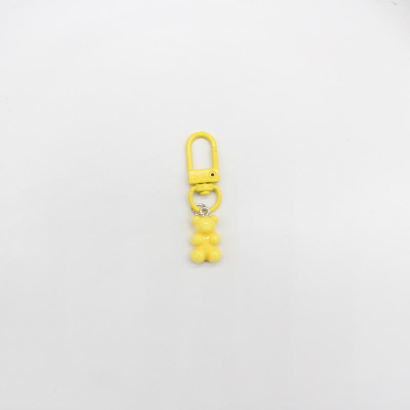 Colorful Candy Bear Keychain - Cute Cartoon Animal Charm for Girls' Bags