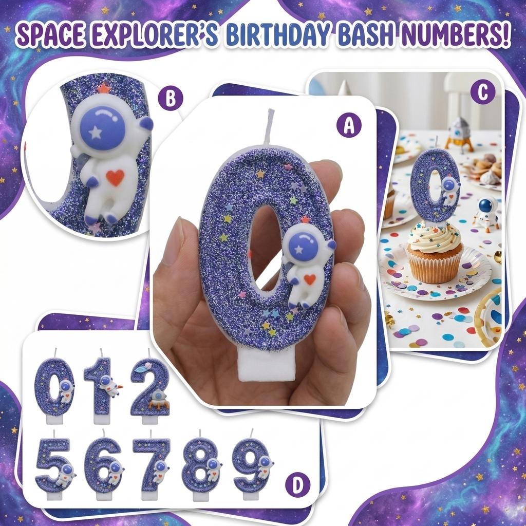 Fashion Cartoon Creative Birthday Candles Party Digital Candles