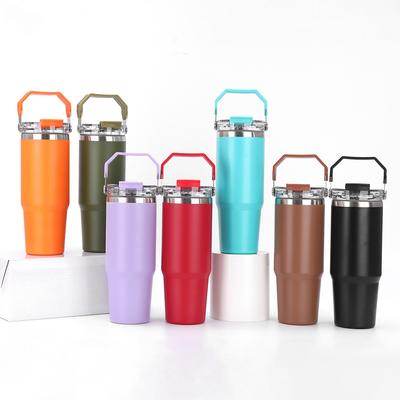 Water Bottle New 10oz Large Capacity Portable Car Cup 101 Stainless Steel Thermos Cup Outdoor Portable with Straw Bingba Cup