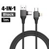5-in-1 USB-C Ladekabel Typ-C Laderkabel 4 in 1 USB Typ-C Kabel PD 65W 27W Schnellladung für iPhone Samsung Xiaomi