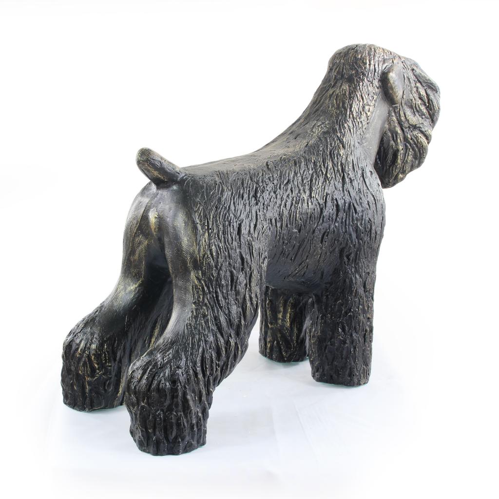 Czarny Terier Rosyjski, Russian Black Terrier - Statuetka Psa W Naturalnym Rozmiarze, Figura W Skali 1:1, Posąg Do Ogrodu Marki Art-Dog