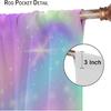 Rainbow Curtain Colorful Tie Dye Pastel Curtains Room Decor for Children Girls Room Living Room Bedroom Blackout Rod Pocket Printed Window Drapes 2