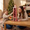 Pull Slider Santa Chimney Countdown Calendar Wooden 24 Day Xmas Countdown  Holiday Party