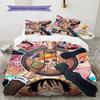 One Piece Luffy Straw Hat Crew Bedding Set, 1 Duvet Cover & 2 Pillowcases, Home Bedroom, Perfect Gift for Fans
