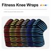 Elastic Knee Wraps 180*8CM Professional Knee Bandages Sports Safety Compression Straps Squats Training Knee Braces
