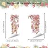 Multicolor Christmas Window Sticker Leaves Flower Vine Christmas Glass Stickers  Party Supplies