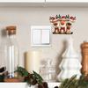 Cartoon Christmas Atmosphere Reindeer Living Room Dining Room, Entrance Hall Wall Switch Beautification Stickers