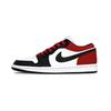 Air Jordan 1 Black Swan Leather Support Balance Low Top Vintage Basketball Shoes Unisex Sand Dune Red 553558-165(Team992-)