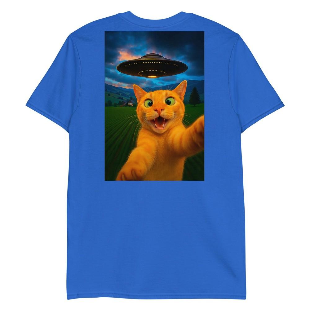 Funny Cat Selfie Ufo Graphic Shirt Unisex Unisex Teens Boys Gift TShirt