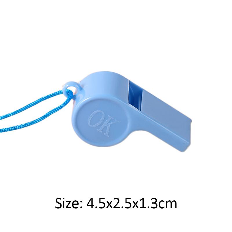 Mini Plastic Whistle Multifunction with Rope Kids Football Soccer Rugby Cheerleading Whistle Children Toys Birthday Party Gifts
