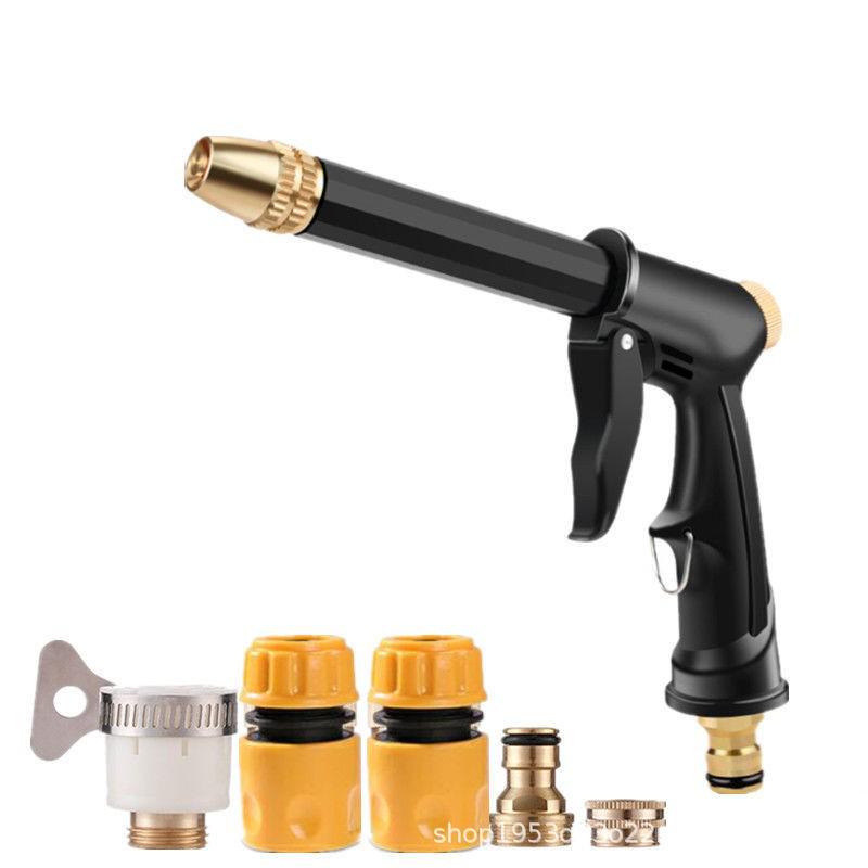 High-Pressure Household Car Wash Kit: 10m, 15m, or 20m Soft Hose with Spray Gun, Brush, and Faucet Connect, Freeze & Sun-Proof