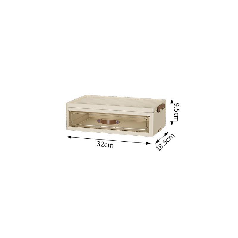 

Настольный ящик-органайзер для косметики: Пылезащитное хранение для помады, парфюмерии, средств по уходу за кожей Cream Color