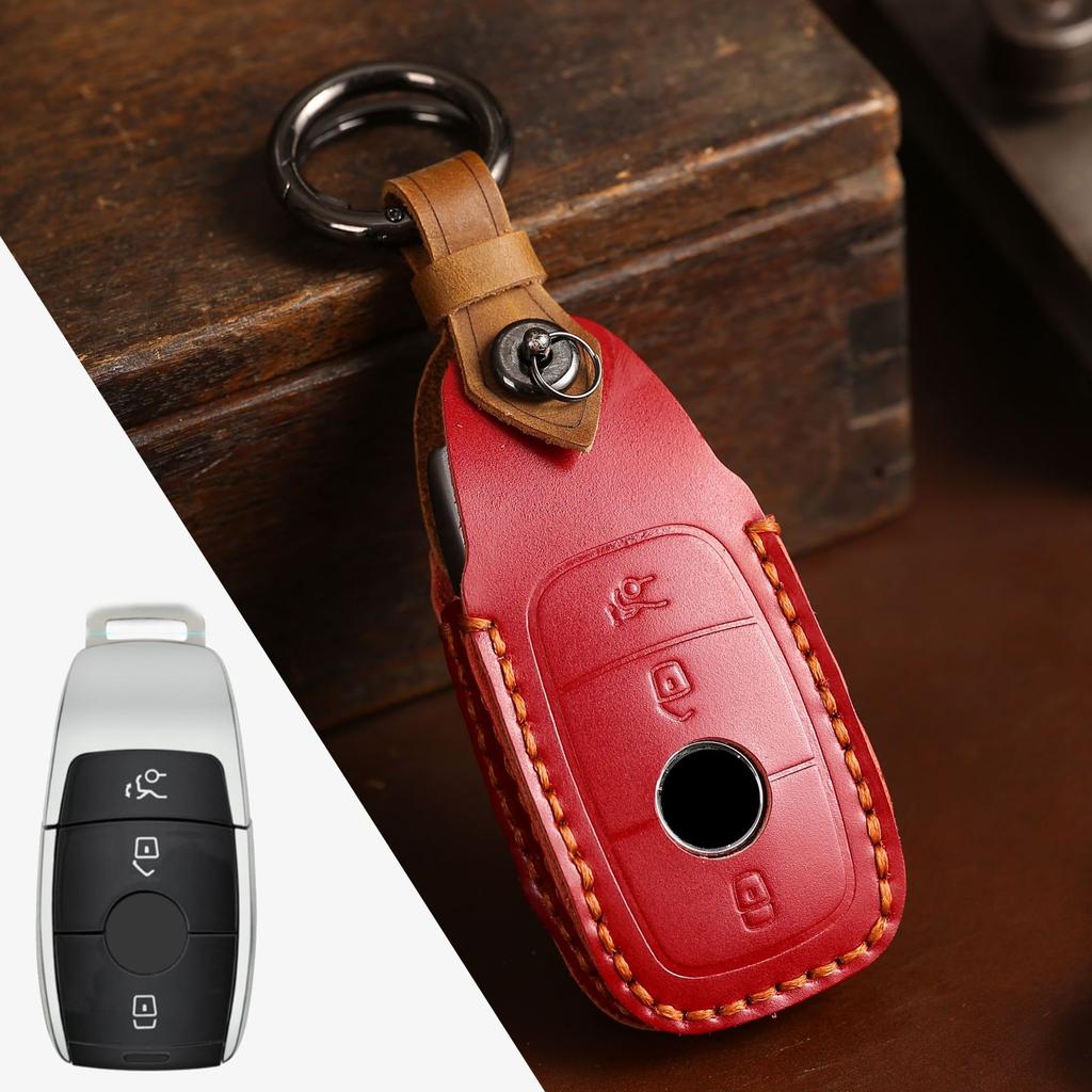 Key Case For Mercedes-Benz E-Class S-Class Glc All-Inclusive C260L Genuine Leather