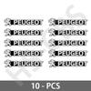 2/5/8pcs Aluminum Car Audio Logo Decoration Stickers Auto Emblem Badge Decal For Peugeot 2008 3008 4008 5008 308 408 508 106 207