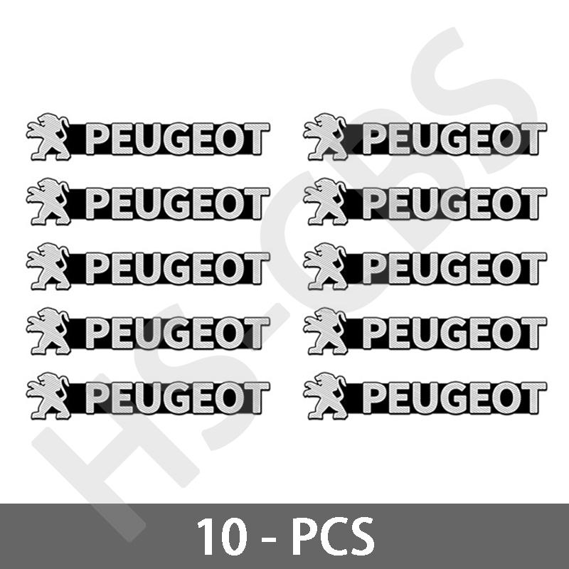 2/5/8pcs Aluminum Car Audio Logo Decoration Stickers Auto Emblem Badge Decal For Peugeot 2008 3008 4008 5008 308 408 508 106 207