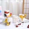 Cartoon 3D Alien Animal Tea Cups Animal Dinosaur Ceramic Coffee Cup  Birthday Gift Office Mug Kitchen Dining Bar Drinkware Cups