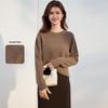 Women's Thick Merino Wool Round Neck Sweater