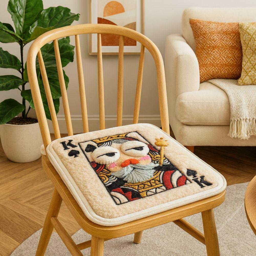 Dekoratives Plüschkissen Weiches Dickes Stuhlkissen Hockerkissen Büro Sitzmatte Wohnzimmer