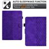 For Amazon Kindle Paperwhite (2024) Case Card Slots Leather Cover Block Pattern
